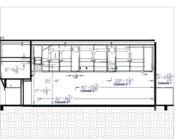 Studio Section with Dimensions